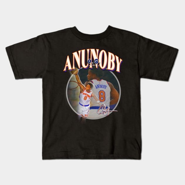 O.G. Anunoby New York Basketball NY NYC Jersey Toronto Kids T-Shirt by dsuss